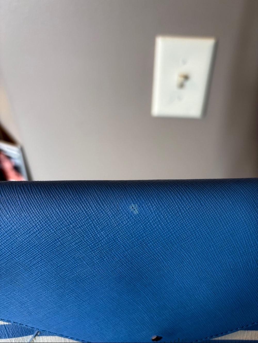 kate spade Blue and White Striped Envelope Crossbody - Picture 3 of 7